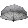 vidaXL Pool-Dome Schwarz 592 x 590 x 275 cm