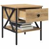 vidaXL Nachttisch Artisan-Eiche 40 x 42 x 45 cm Schichtholz und Metall