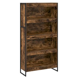 vidaXL B&uuml;cherregal 80 x 30 x 155 cm Holzwerkstoff Raucharbe