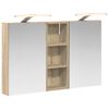 vidaXL Badezimmerschrank-Set 3 stk. 80 x 10,5 x 50 cm Holzwerkstoff
