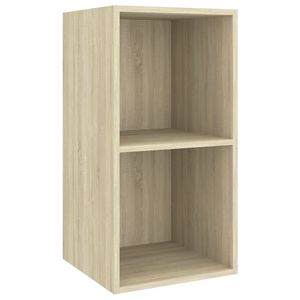 vidaXL TV-Wandschrank Sonoma-Eiche 37x37x72 cm Holzwerkstoff
