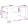 vidaXL Couchtisch Sonoma-Eiche 92 x 53 x 45 cm Holzwerkstoff