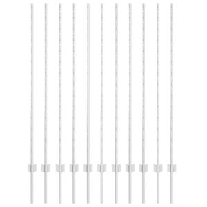 vidaXL Eingebetteter Zaunpfosten 11 Stk. Silber 180 cm