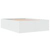 vidaXL Bettgestell Weiß 140x190 cm Holzwerkstoff
