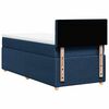 vidaXL Boxspringbett mit Matratze Blau 90x200 cm Stoff