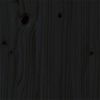 vidaXL Massivholzbett Schwarz 150x200 cm