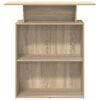 vidaXL Empfangstresen Sonoma-Eiche 100 x 40 x 104 cm Holzwerkstoff