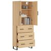 vidaXL Highboard Sonoma-Eiche 69,5x34x180 cm Holzwerkstoff