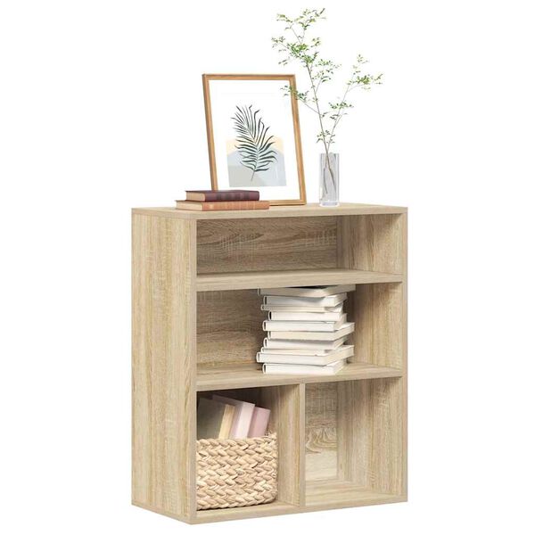vidaXL B&uuml;cherregal Sonoma-Eiche 60x30x71,5 cm Holzwerkstoff