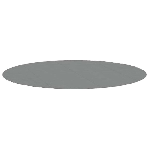 vidaXL Pool-Bodentuch Hellgrau &Oslash;458 cm Polyester Geotextil