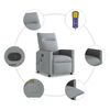 vidaXL Massagesessel Hellgrau Stoff