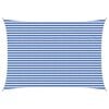 vidaXL Sonnensegel Blau und Wei&szlig; 3,5 x 4,5 m HDPE