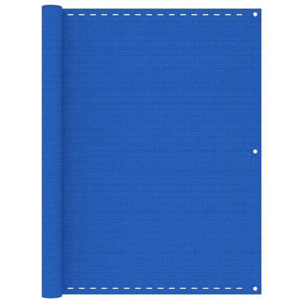 vidaXL Balkon-Sichtschutz Blau 120x600 cm HDPE