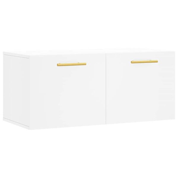vidaXL Wandschrank Wei&szlig; 80x36,5x35 cm Holzwerkstoff