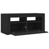 vidaXL TV-Schrank mit LED-Beleuchtung Schwarz 90x35x40 cm