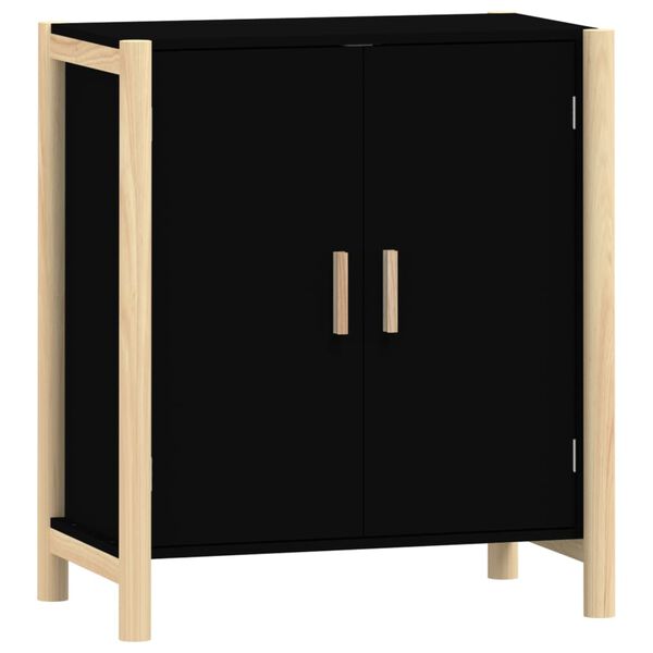 vidaXL Sideboard Schwarz 62x38x70 cm Holzwerkstoff