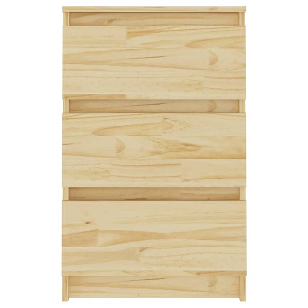 vidaXL Nachtschrank 40x29,5x64 cm Massivholz Kiefer