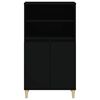 vidaXL Highboard Schwarz 60x36x110 cm Holzwerkstoff