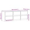 vidaXL TV-Schrank mit LED-Beleuchtung Sonoma-Eiche 140x34x50 cm