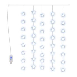 vidaXL LED Sternenvorhang Lichterkette 200 LED Blau 8 Funktionen