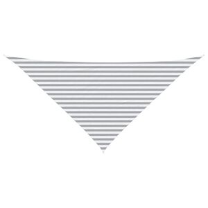 vidaXL Sonnensegel Hellgrau und Wei&szlig; 4 x 4 x 5,8 m