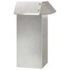 vidaXL Schneckenzaun Silber 13,5 x 13,5 x 25 cm Edelstahl