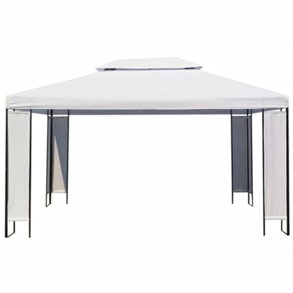 vidaXL Gartenpavillon Weiß 3×4 m