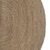 vidaXL Bereichsteppiche Oval Grau 122 x 183 cm Jute