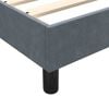 vidaXL Boxspringbett mit Matratze Dunkelgrau 80x210 cm Samt