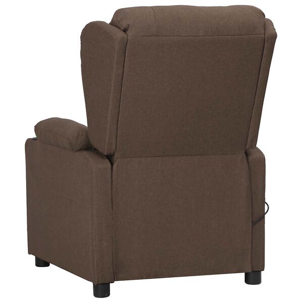 vidaXL Massagesessel Elektrisch Taupe Stoff