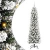 vidaXL K&uuml;nstlicher Weihnachtsbaum mit 300 LEDs mit St&auml;nder Wei&szlig; 180 cm