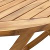 vidaXL Garten Essgruppe 5 pcs Braun Massivholz Teak