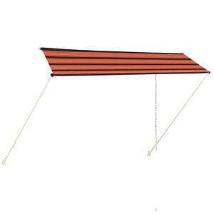 vidaXL Einziehbare Markise 350&times;150 cm Orange und Braun