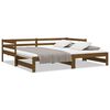 vidaXL Ausziehbares Tagesbett ohne Matratze Honigbraun 90x190 cm