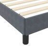 vidaXL Boxspringbett mit Matratze Dunkelgrau 200 x 200 cm Stoff