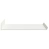vidaXL Schwebendes Regal 2 pcs Wei&szlig; 40 x 18 x 2,5 cm Stahl