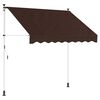 vidaXL Manuell einziehbare Markise Braun 250 cm