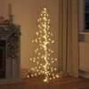 vidaXL Weihnachtsbaum mit 160 LEDs Warmes Wei&szlig; 150 cm PET