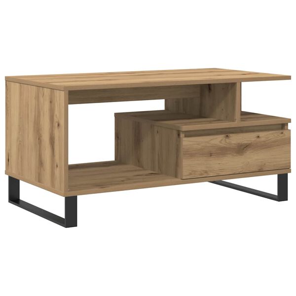 vidaXL Couchtisch Artisan-Eiche 90x49x45 cm Holzwerkstoff