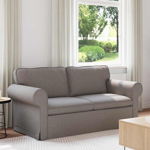 vidaXL Sofa Taupe Gesamtabmessungen: 175 x 82 x 80 cm (B x T x H) Samt
