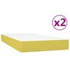 vidaXL Boxspringbett mit Matratze Gr&uuml;n 200x200 cm Stoff