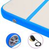 vidaXL Aufblasbare Gymnastikmatte mit Pumpe 400x100x15 cm PVC Blau