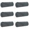 vidaXL Wohndecken 6 Stk. Dunkelgrau 210 x 140 cm 2.56 Fleece