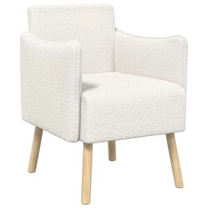 vidaXL Akzentstuhl Creme Boucl&eacute;