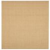 vidaXL Teppich Natur Sisal 100x100 cm