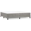 vidaXL Boxspringbettgestell Hellgrau 200x200 cm Samt