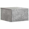 vidaXL Wandmontierter Nachttisch Betongrau 49 x 34,5 x 20 cm