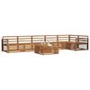 vidaXL Outdoor-Sofagarnitur 7 pcs Natur Massivholz Akazie
