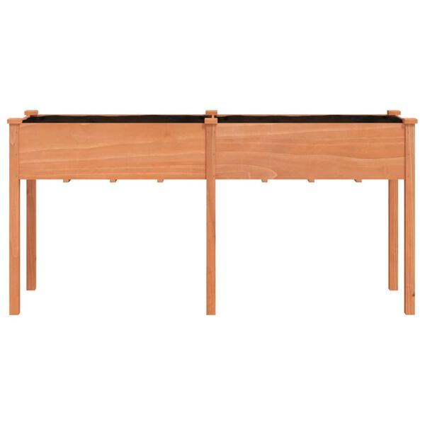 vidaXL Pflanzk&uuml;bel mit Einsatz Braun 161x45x76 cm Massivholz Tanne