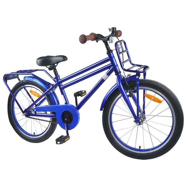 vidaXL Kinderfahrrad 18 Zoll f&uuml;r 5-7 Jahre alt Dunkelblau